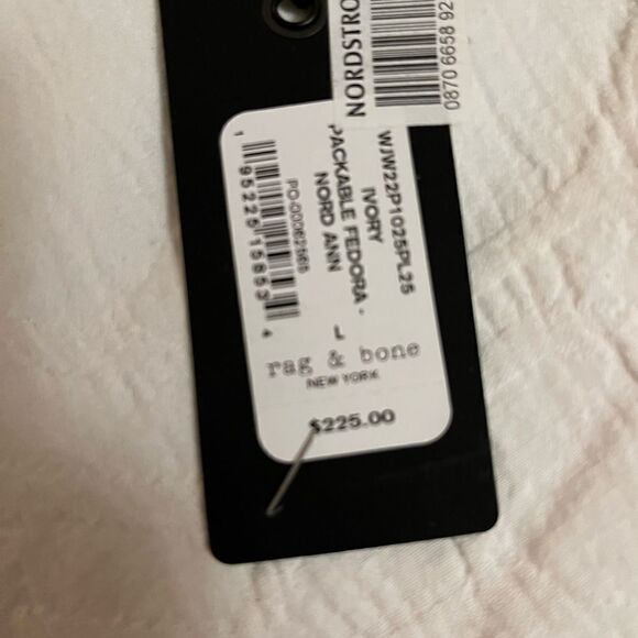 Rag and Bone NWT Straw Panama Hat Ivory MSRP: $ 250.00 - Picture 6 of 6